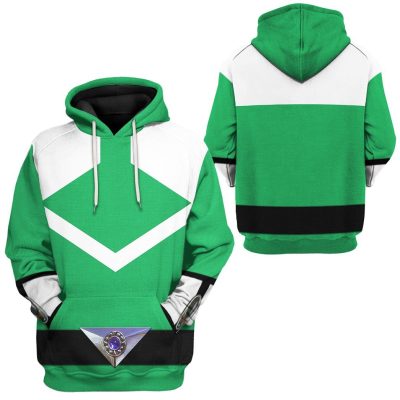 3D Green Power Rangers Time Force  Apparel