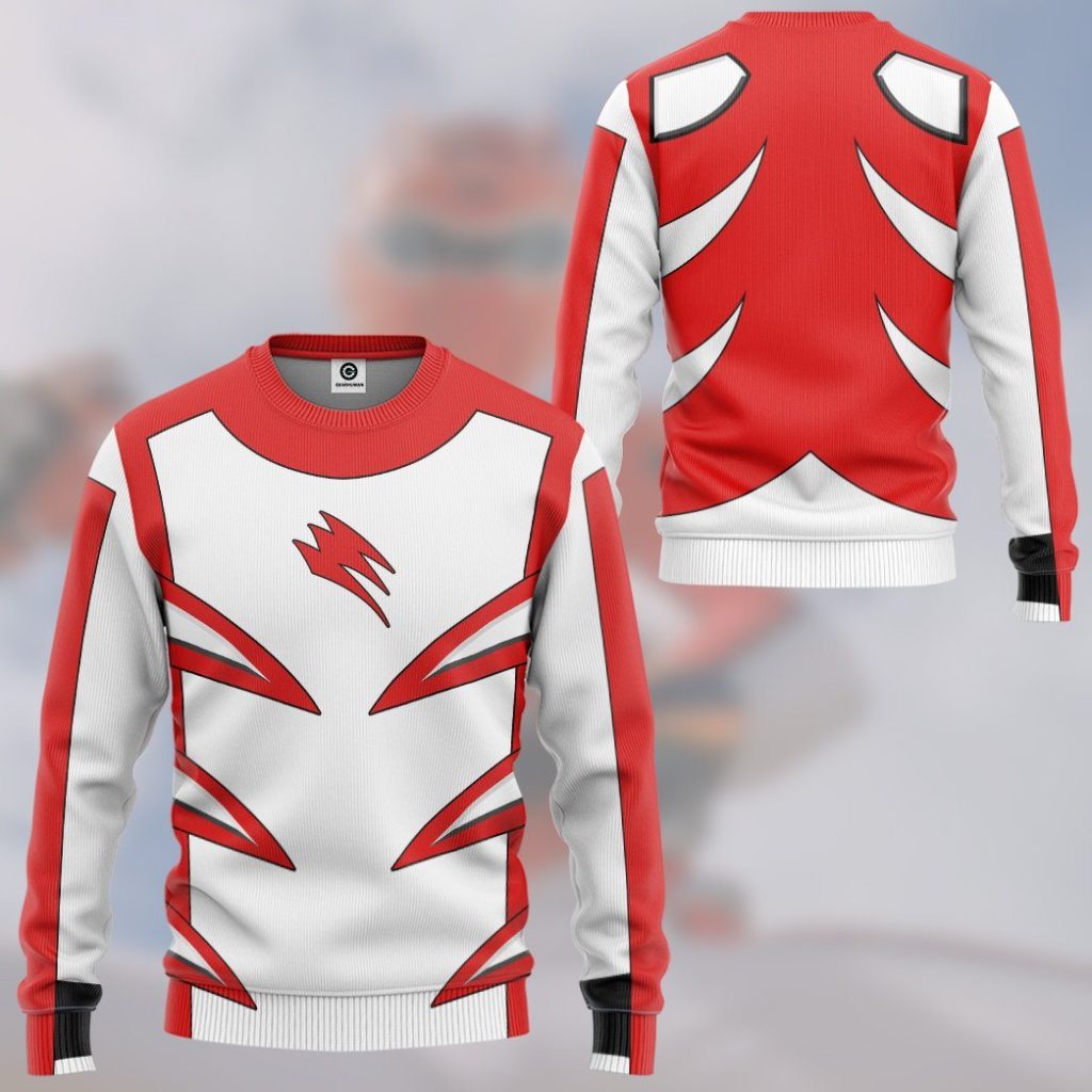 3D Jungle Fury Red Master Mode Power Ranger  Apparel - Image 10