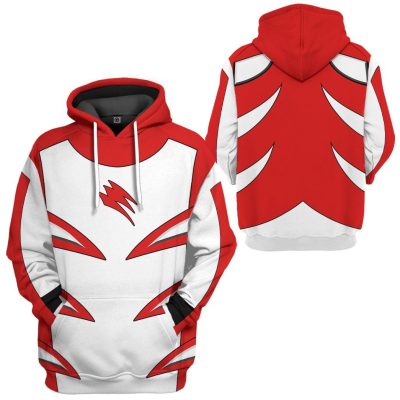 3D Jungle Fury Red Master Mode Power Ranger  Apparel