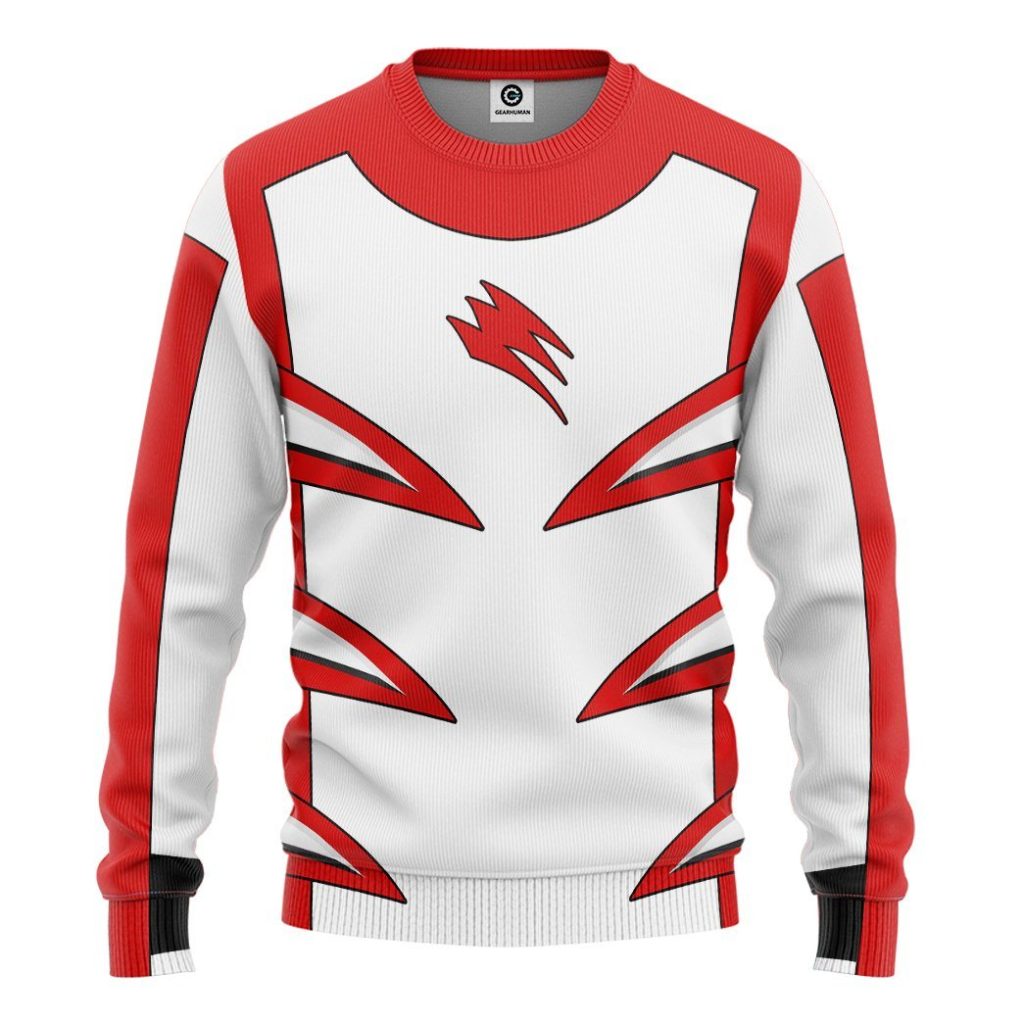 3D Jungle Fury Red Master Mode Power Ranger  Apparel - Image 6