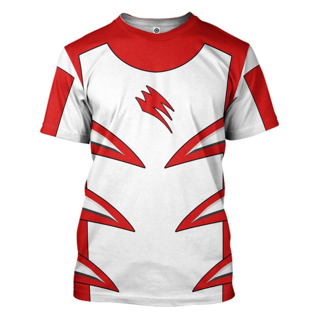3D Jungle Fury Red Master Mode Power Ranger  Apparel - Image 7
