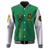 gearhuman 3d mighty morphin power ranger green custom name baseball jacket gk200110 baseball jacket 281140 - Power Rangers Store