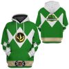 gearhuman 3d mighty morphin power ranger green tshirt hoodie apparel gk190112 3d apparel 242546 - Power Rangers Store