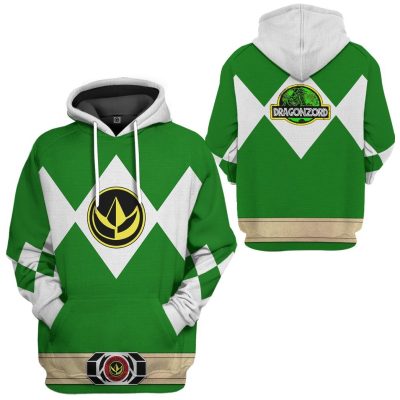 3D Mighty Morphin Power Ranger Green  Apparel