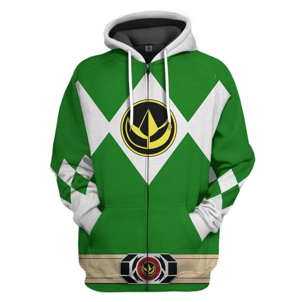 3D Mighty Morphin Power Ranger Green  Apparel - Image 8