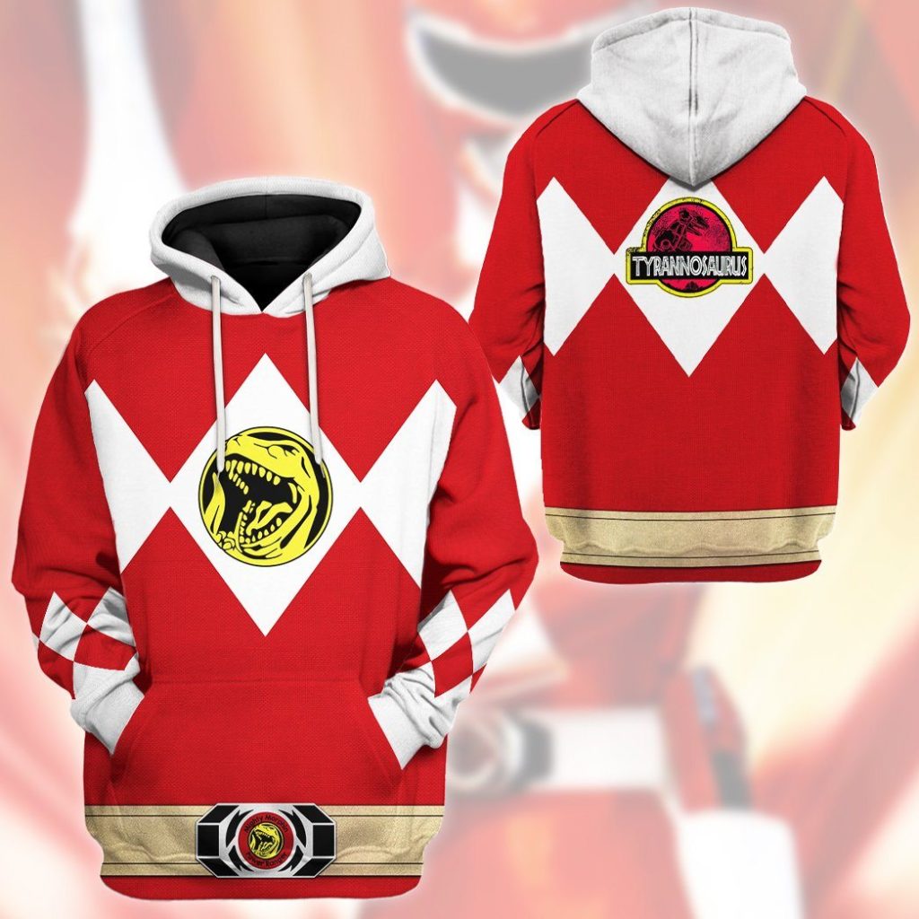 3D Mighty Morphin Power Ranger Red  Apparel - Image 11