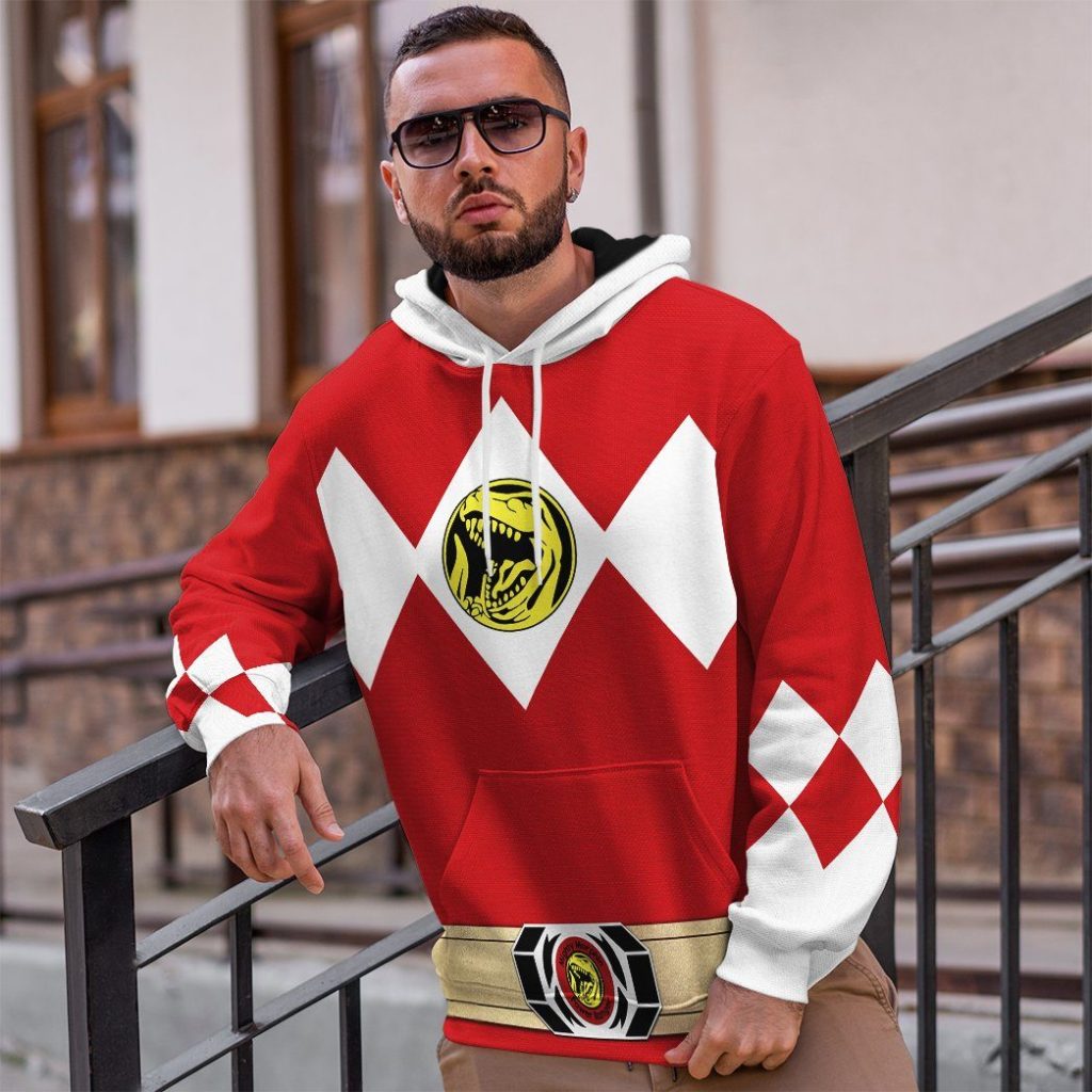 3D Mighty Morphin Power Ranger Red  Apparel - Image 8