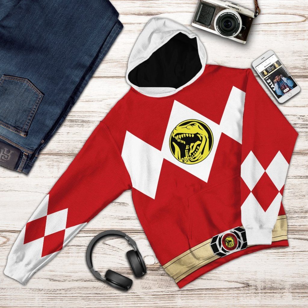 3D Mighty Morphin Power Ranger Red  Apparel - Image 9