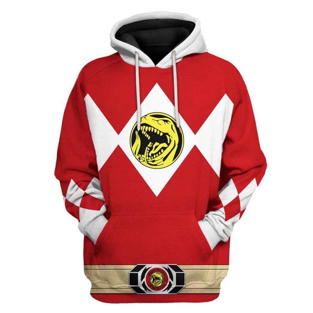 3D Mighty Morphin Power Ranger Red  Apparel - Image 4