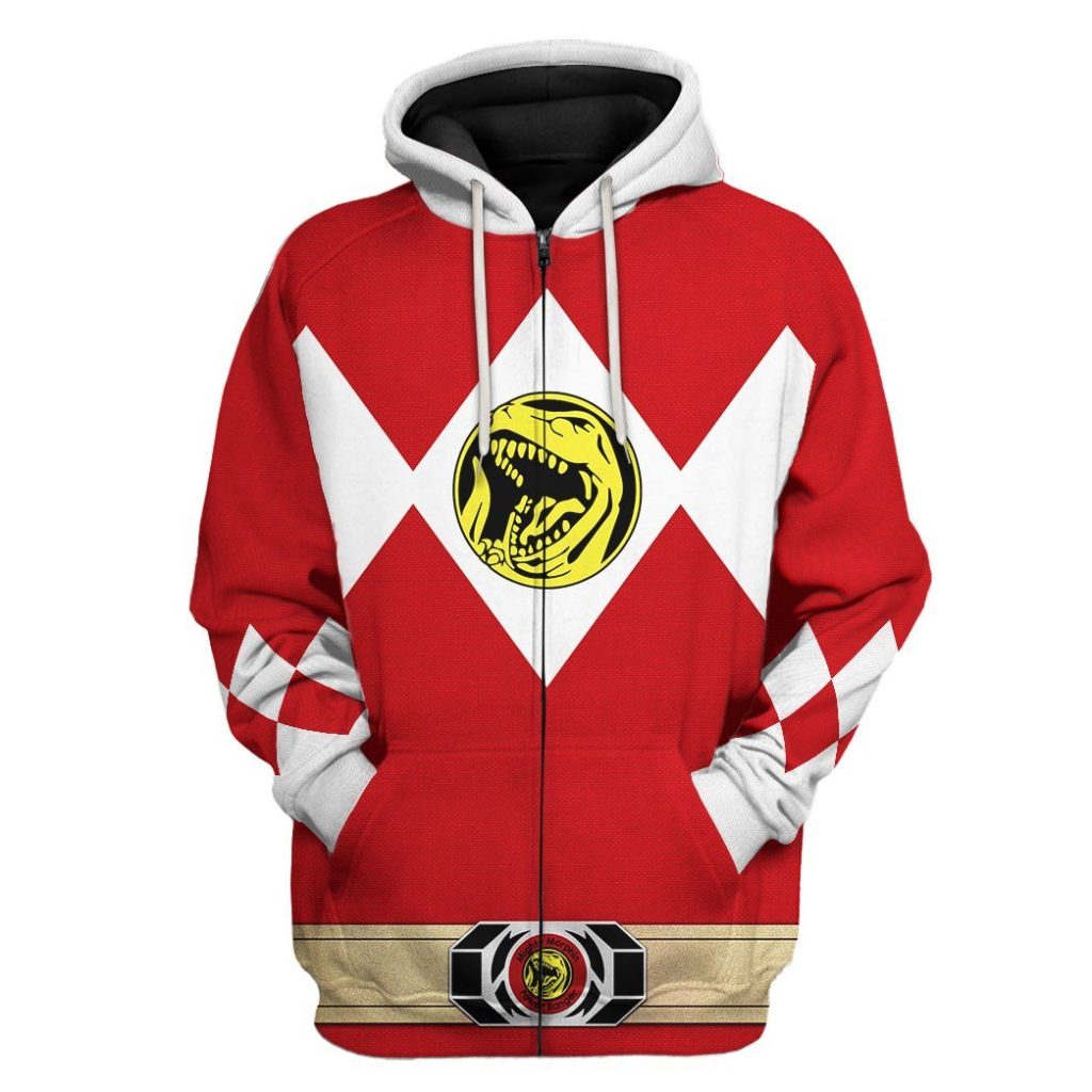 3D Mighty Morphin Power Ranger Red  Apparel - Image 7
