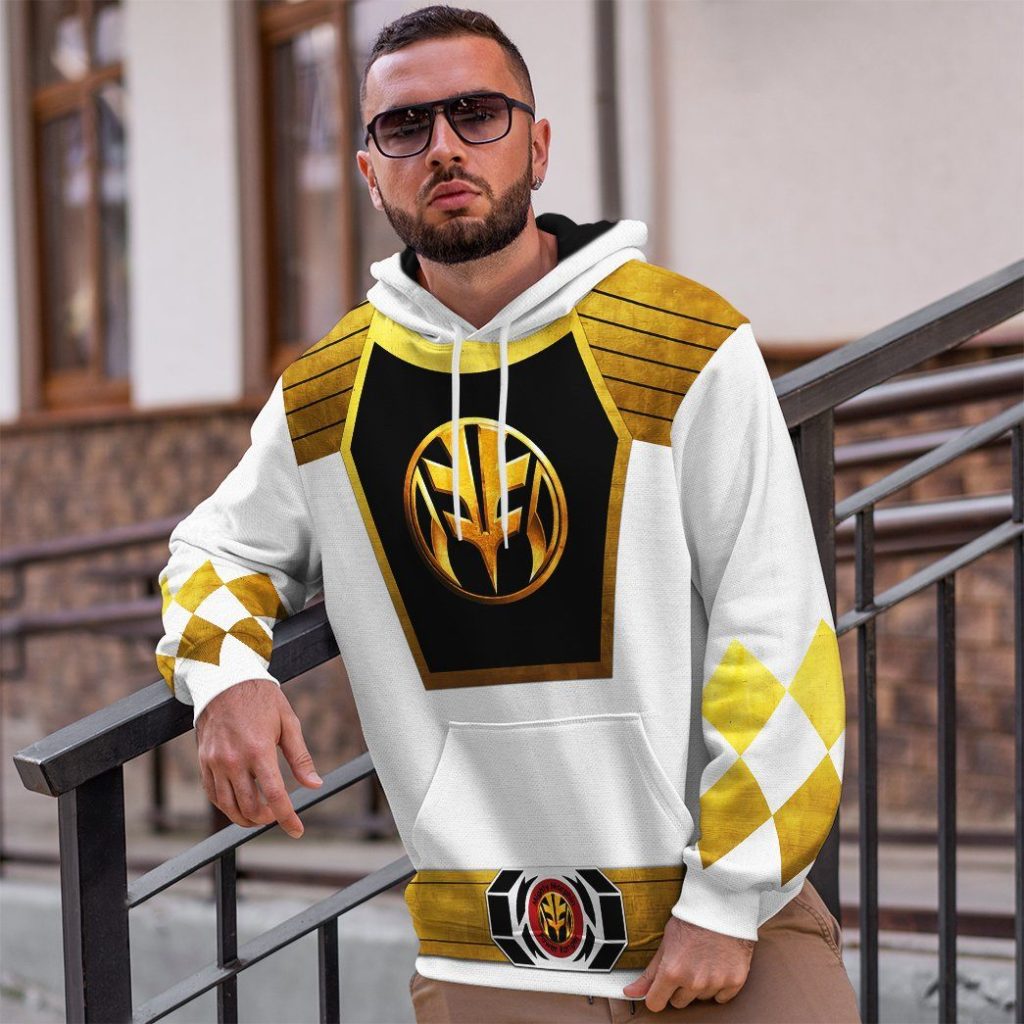 3D Mighty Morphin Power Ranger White  Apparel - Image 11