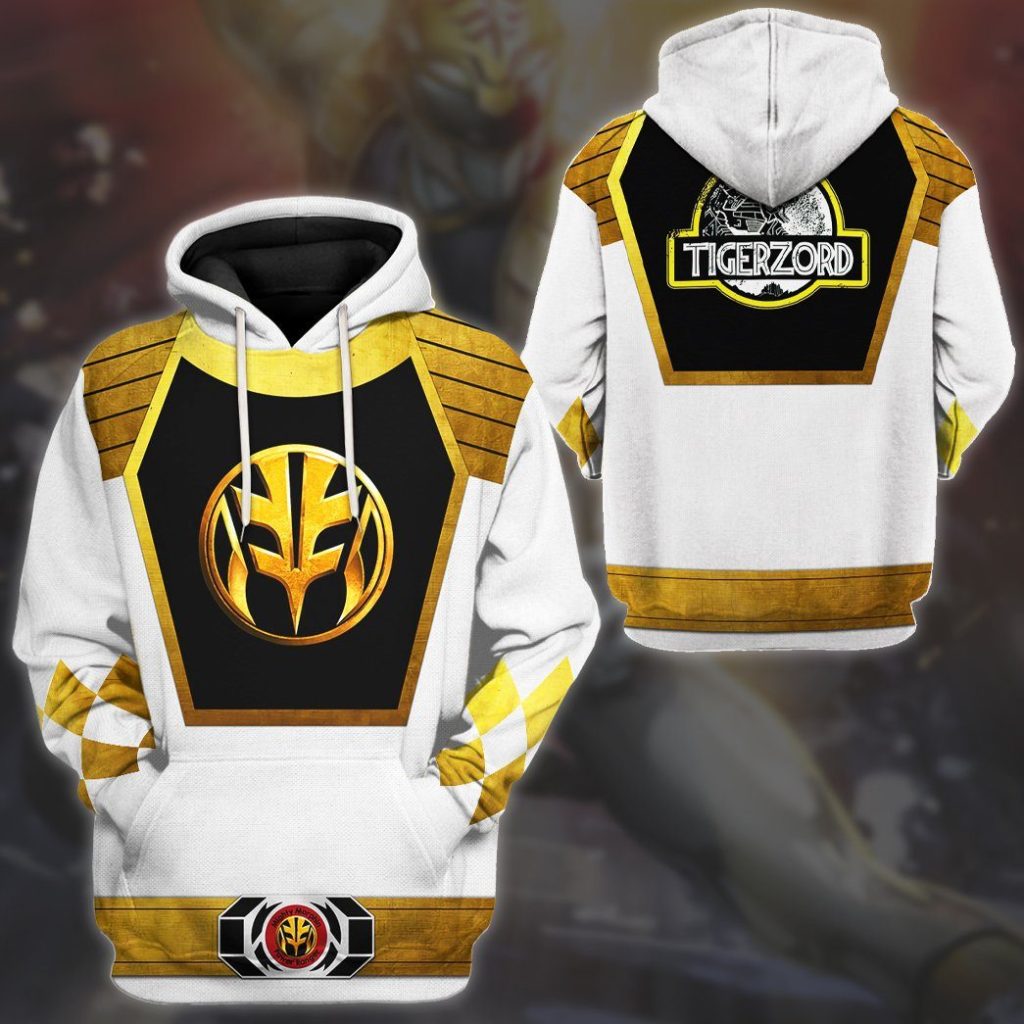 3D Mighty Morphin Power Ranger White  Apparel - Image 10