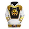 gearhuman 3d mighty morphin power ranger white tshirt hoodie apparel gk190111 3d apparel hoodie s 373113 - Power Rangers Store
