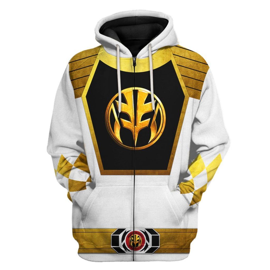 3D Mighty Morphin Power Ranger White  Apparel - Image 7