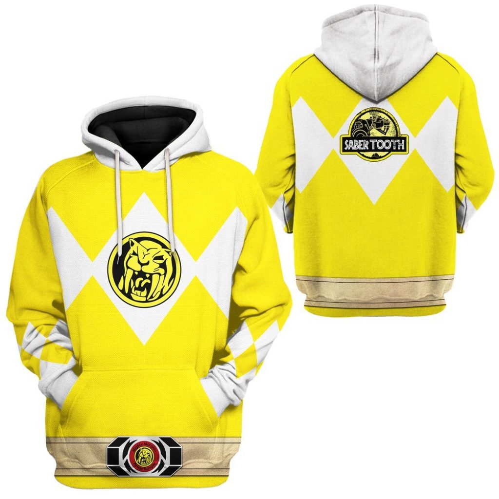 3D Mighty Morphin Power Ranger Yellow  Apparel