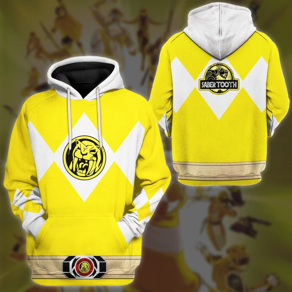 3D Mighty Morphin Power Ranger Yellow  Apparel - Image 9