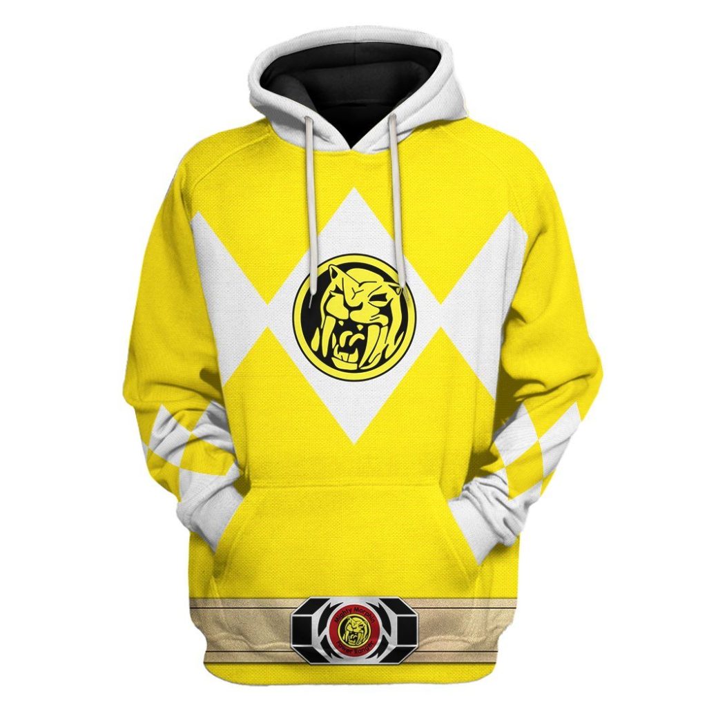 3D Mighty Morphin Power Ranger Yellow  Apparel - Image 4