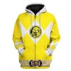 gearhuman 3d mighty morphin power ranger yellow tshirt hoodie apparel gk190114 3d apparel zip hoodie s 881100 - Power Rangers Store