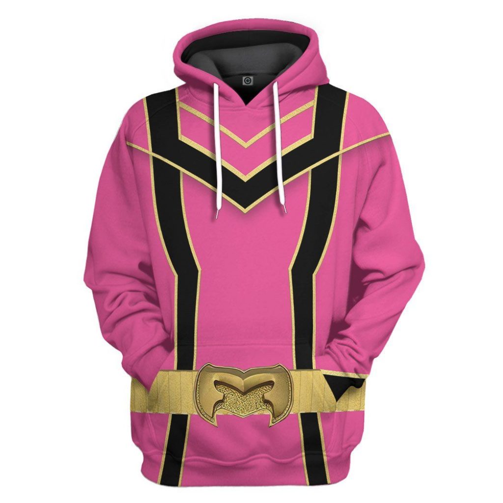 3D Pink Power Rangers Mystic Force  Apparel