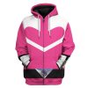 gearhuman 3d pink power rangers time force tshirt hoodie apparel gb15017 3d apparel zip hoodie s 495664 - Power Rangers Store