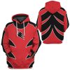 3D Power Ranger Jungle Fury Red Ranger  Apparel