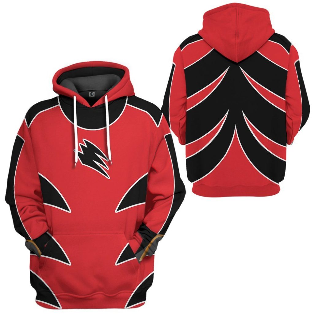 3D Power Ranger Jungle Fury Red Ranger  Apparel