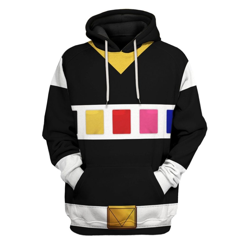 3D Power Rangers in Space Black  Apparel - Image 4