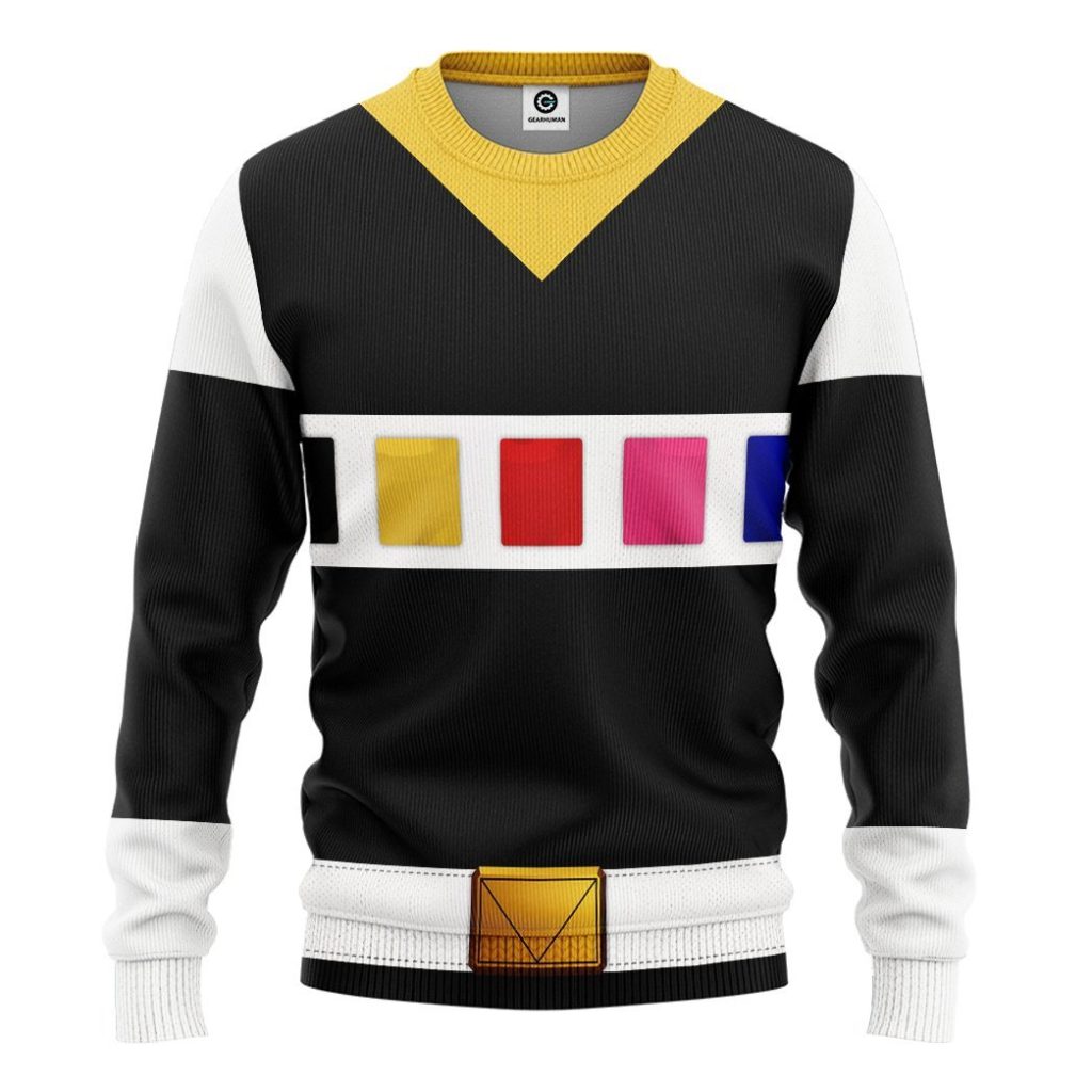 3D Power Rangers in Space Black  Apparel - Image 5