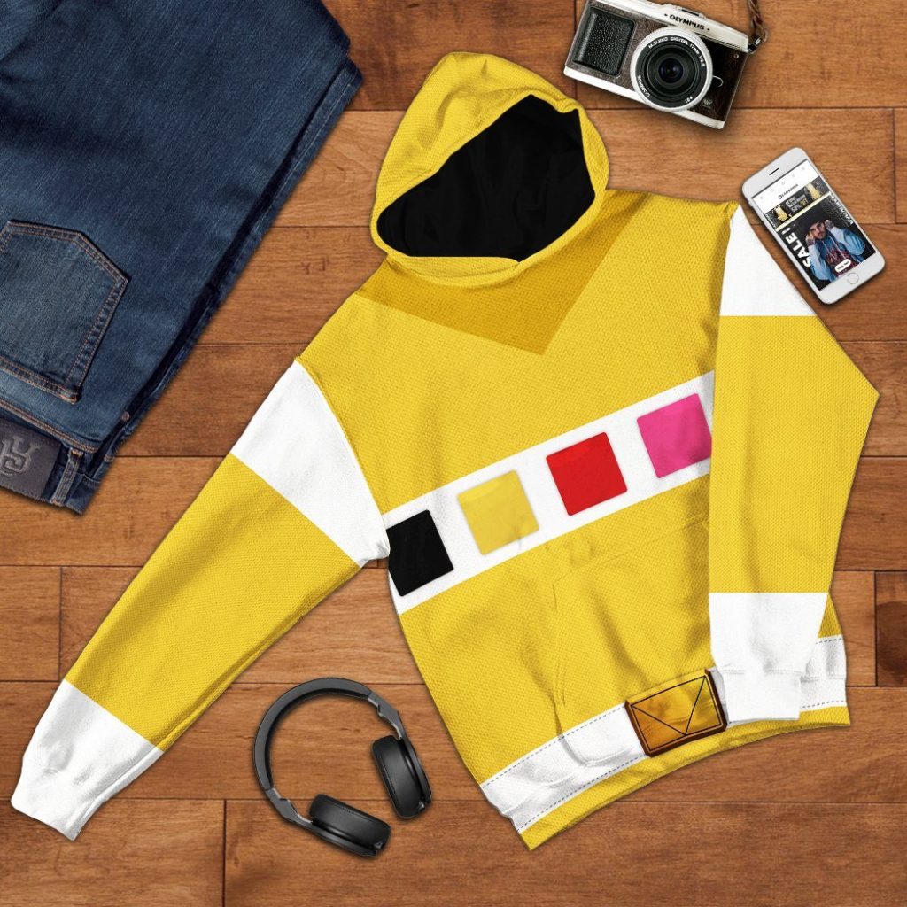 3D Power Rangers in Space Yellow  Apparel - Image 10