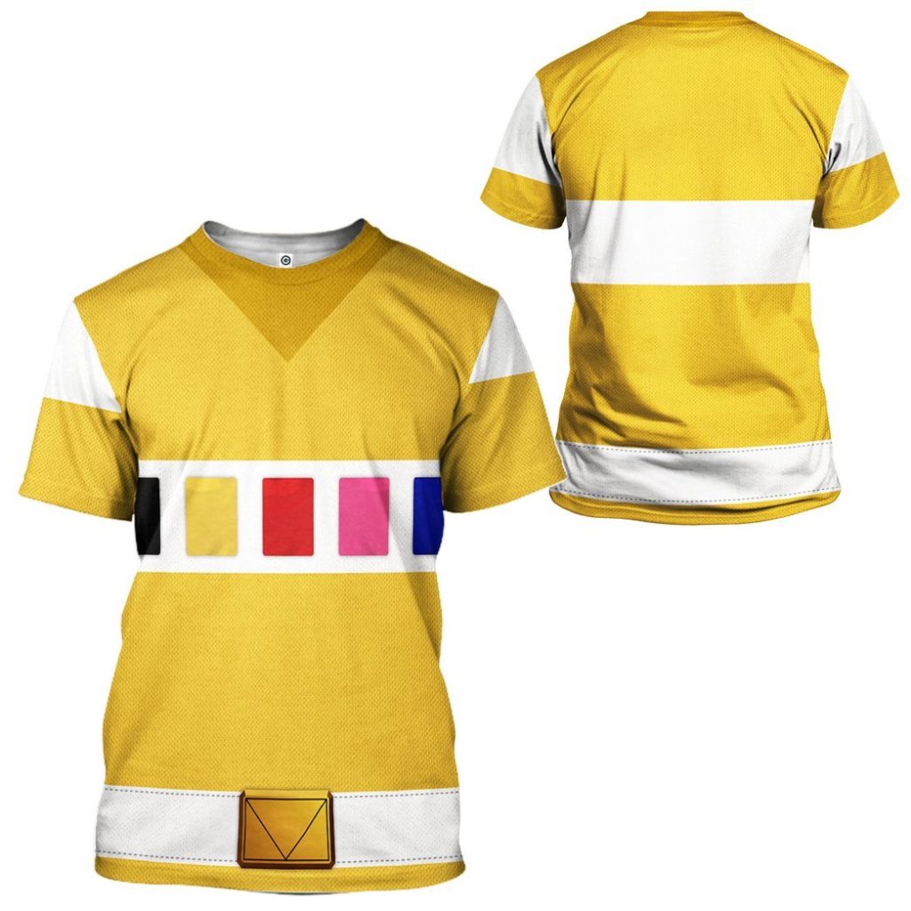 3D Power Rangers in Space Yellow  Apparel - Image 3