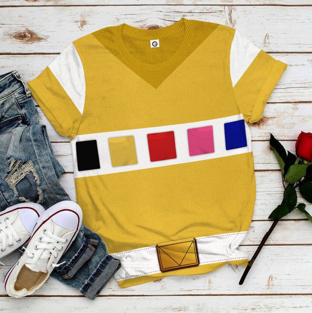 3D Power Rangers in Space Yellow  Apparel - Image 9