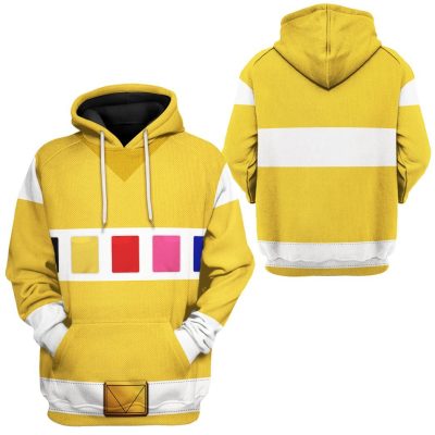 3D Power Rangers in Space Yellow  Apparel