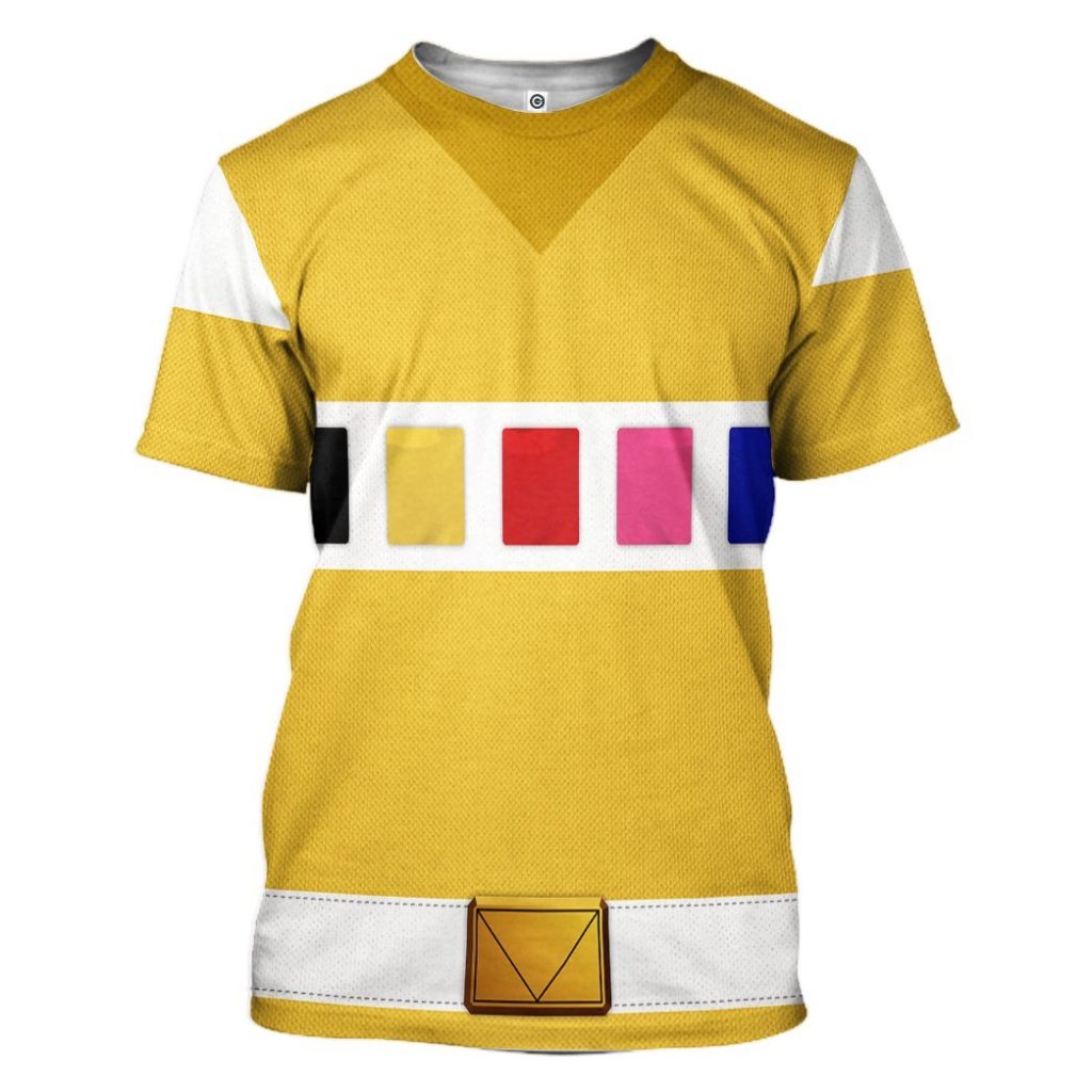 3D Power Rangers in Space Yellow  Apparel - Image 6