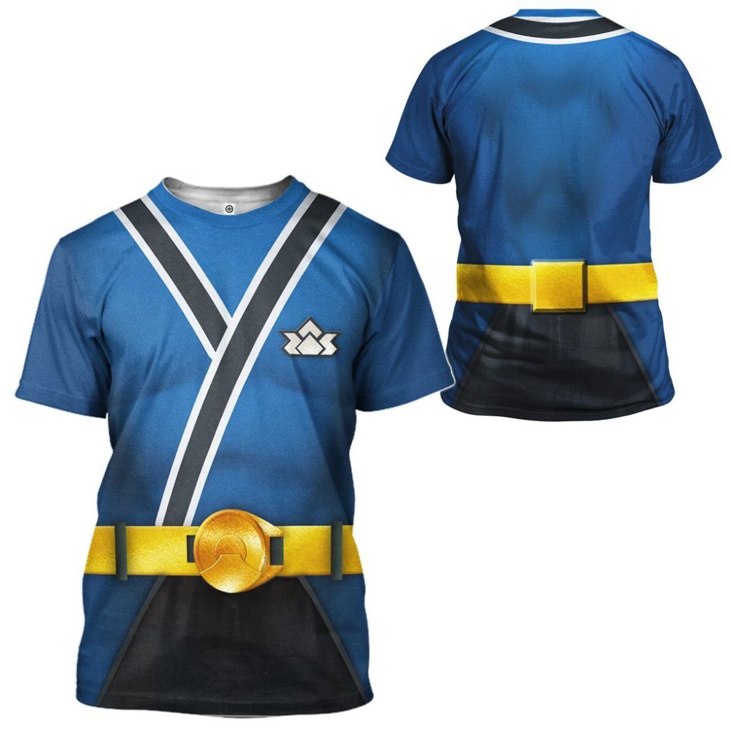 3D Power Rangers Samurai Blue  Apparel - Image 3