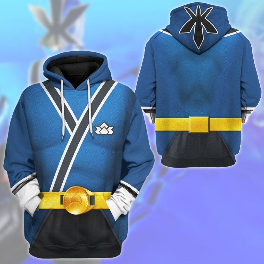 3D Power Rangers Samurai Blue  Apparel - Image 11