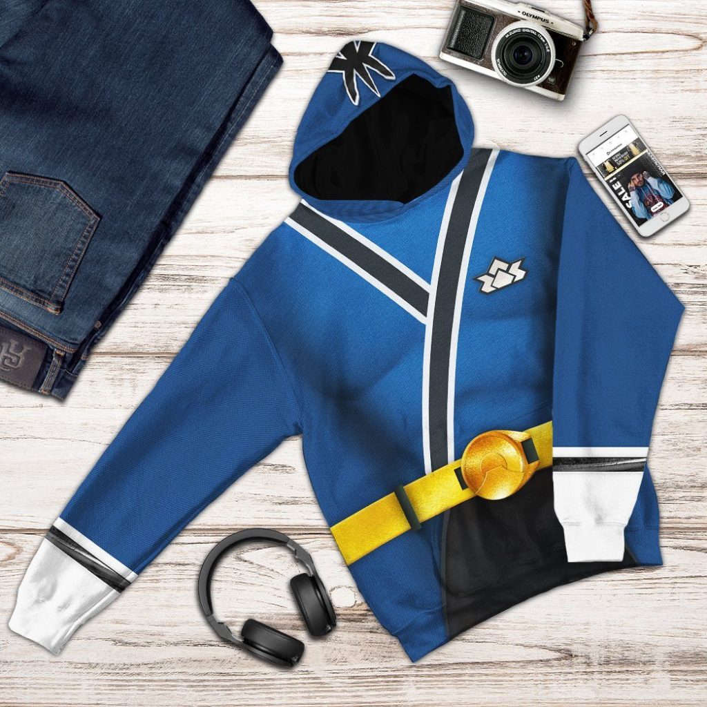 3D Power Rangers Samurai Blue  Apparel - Image 9
