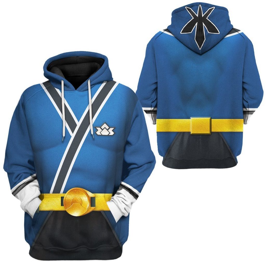 3D Power Rangers Samurai Blue  Apparel
