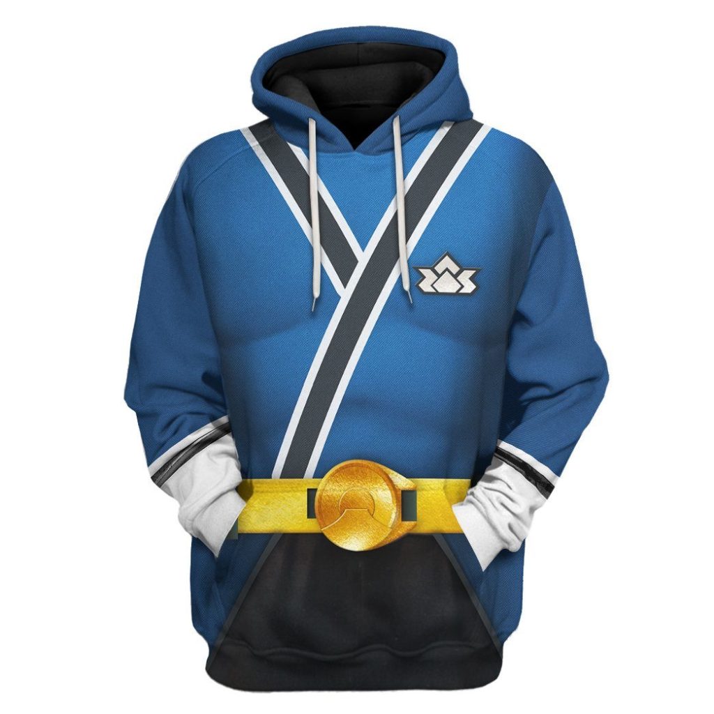 3D Power Rangers Samurai Blue  Apparel - Image 4