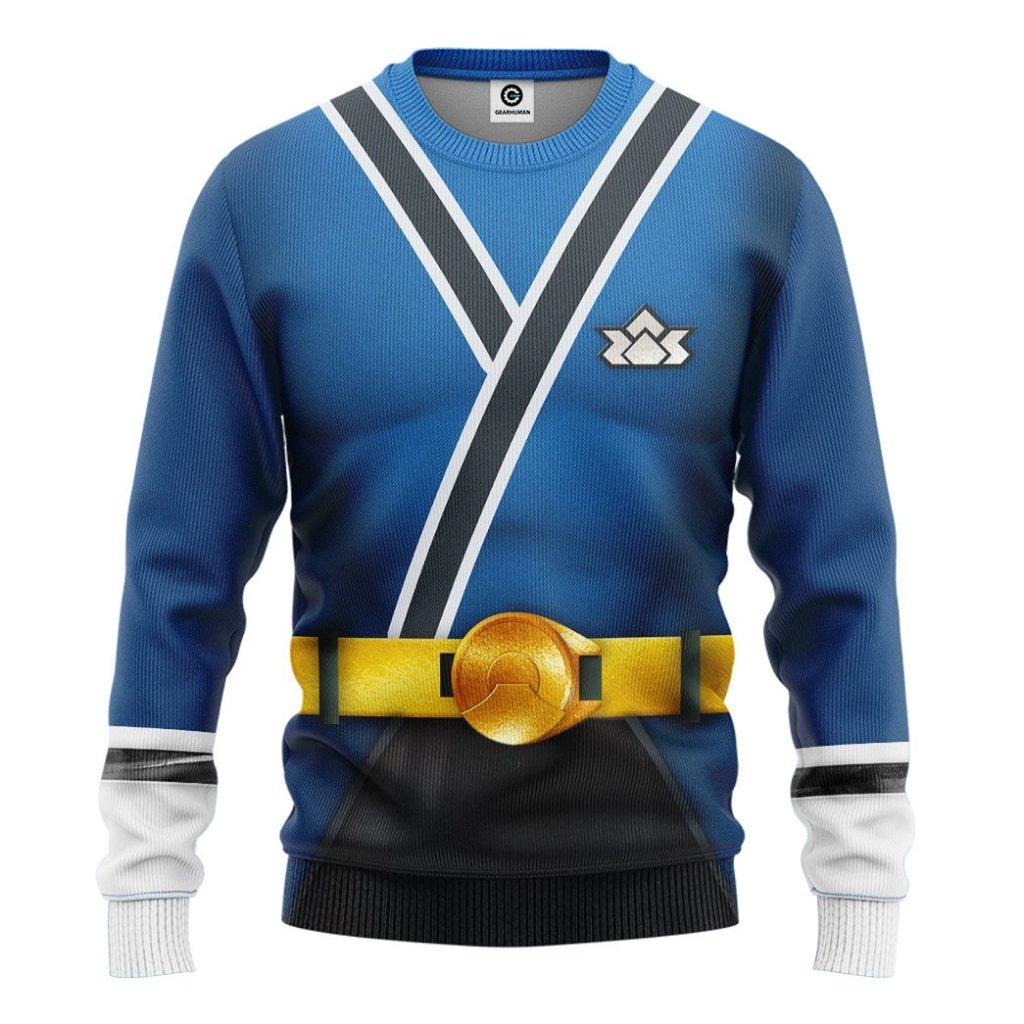 3D Power Rangers Samurai Blue  Apparel - Image 5