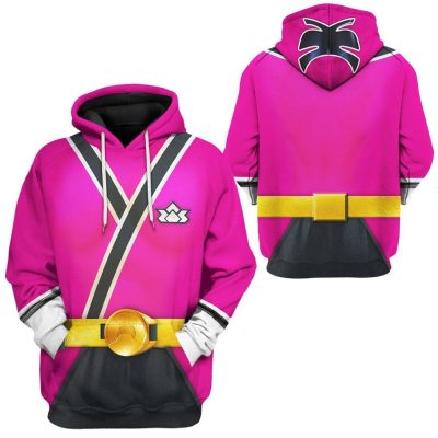 3D Power Rangers Samurai Pink  Apparel