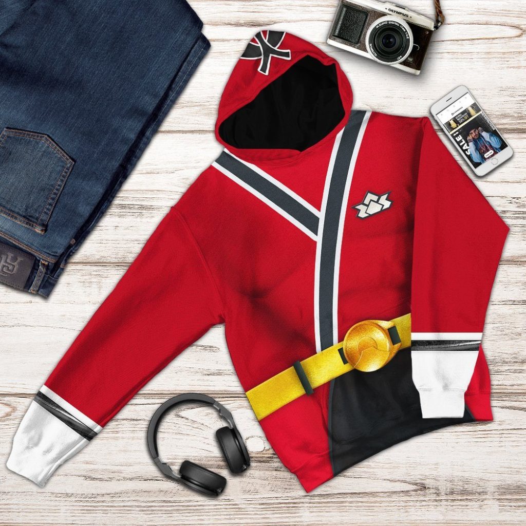 3D Power Rangers Samurai Red  Apparel - Image 9