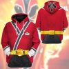 gearhuman 3d power rangers samurai red custom tshirt hoodie apparel gv08016 3d apparel 497219 - Power Rangers Store