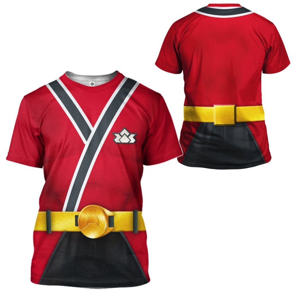 3D Power Rangers Samurai Red  Apparel - Image 3