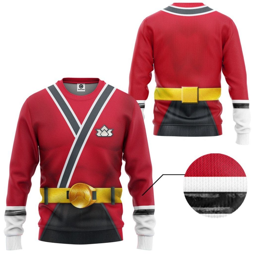 3D Power Rangers Samurai Red  Apparel - Image 2