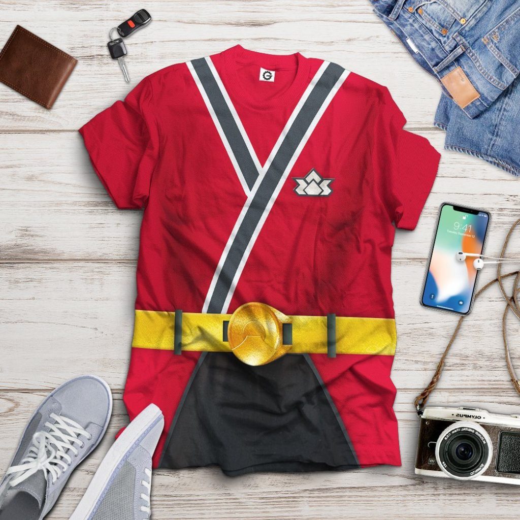 3D Power Rangers Samurai Red  Apparel - Image 10