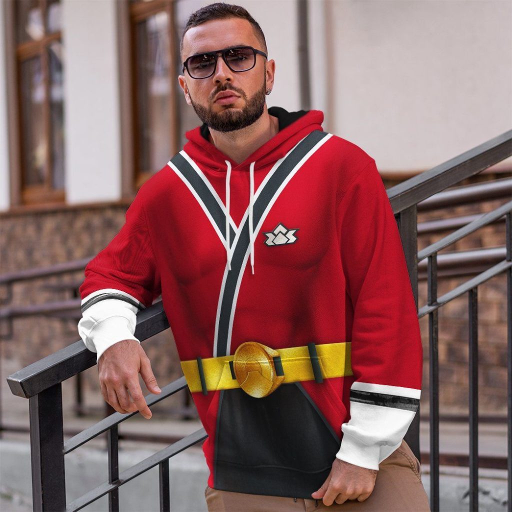 3D Power Rangers Samurai Red  Apparel - Image 8