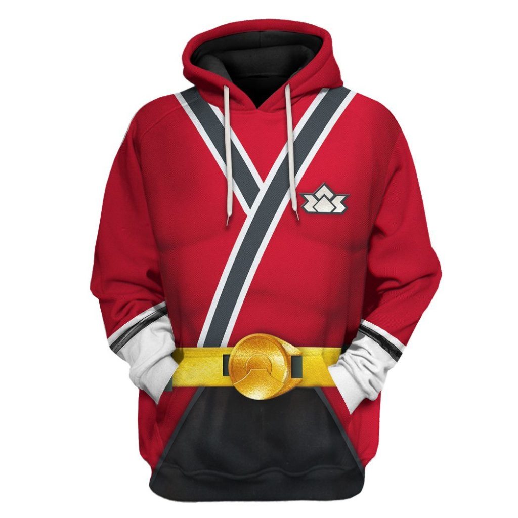 3D Power Rangers Samurai Red  Apparel - Image 4