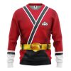 gearhuman 3d power rangers samurai red custom tshirt hoodie apparel gv08016 3d apparel long sleeve s 576071 - Power Rangers Store