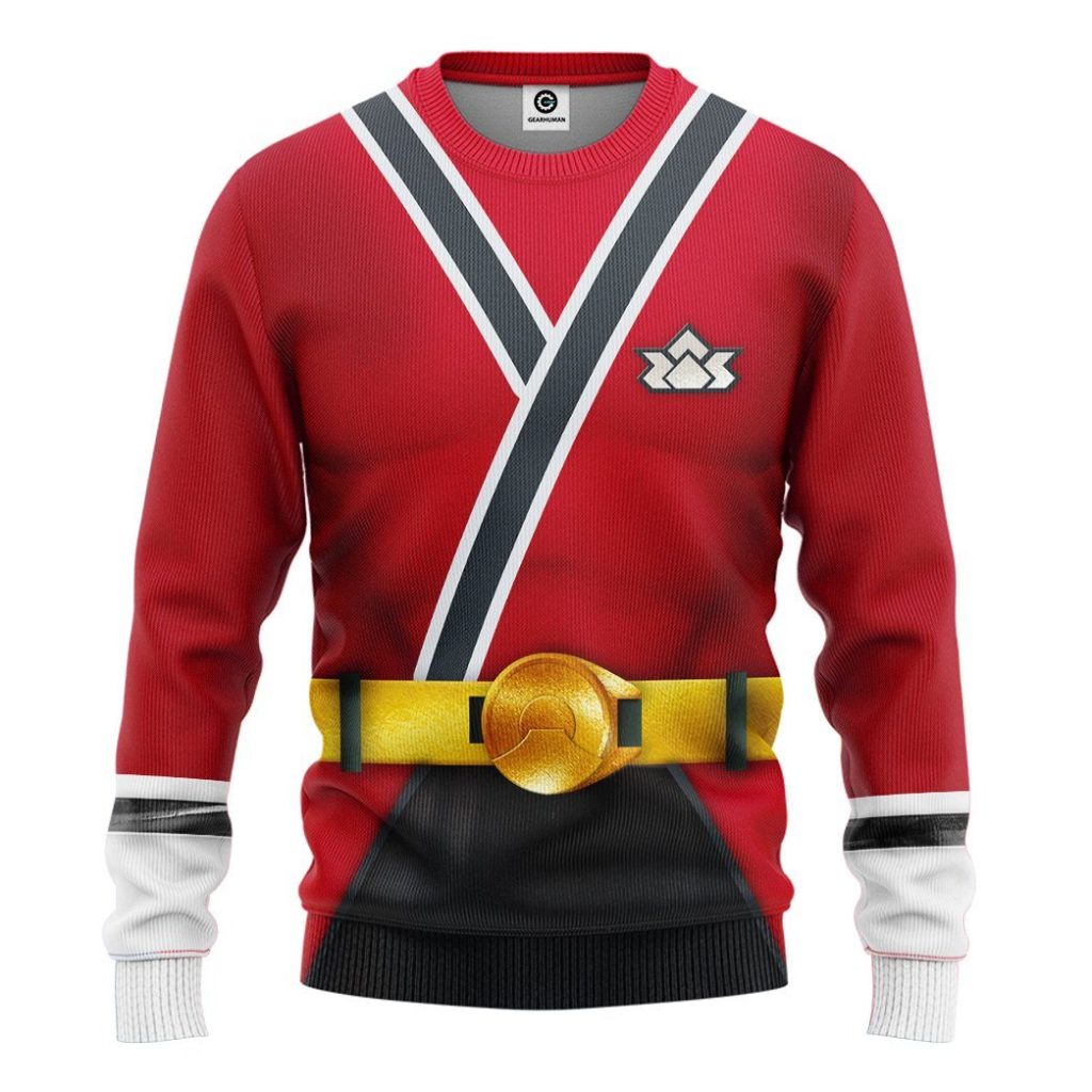 3D Power Rangers Samurai Red  Apparel - Image 5