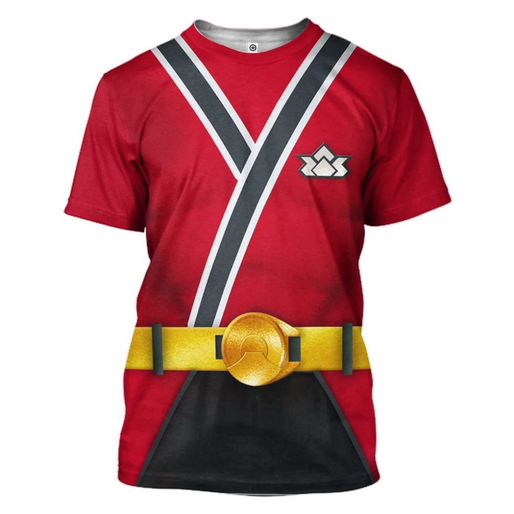 3D Power Rangers Samurai Red  Apparel - Image 6